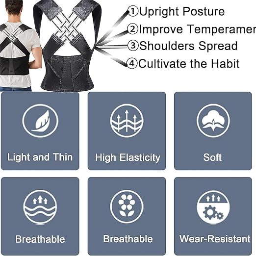 PostureWise™ Unisex Posture Corrector Belt